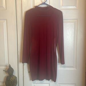 Maroon Bodycon Dress M
